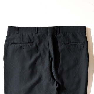 90's～00's DKNY ESSENTIALS ブラック 1タック ワイド スラックス