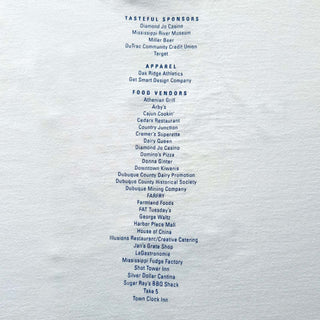 90's FRUIT OF THE LOOM "TASTE" 両面プリント Tシャツ