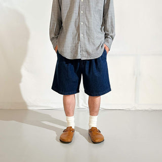 00's croft&barrow ２タック デニム スラックス ショーツ