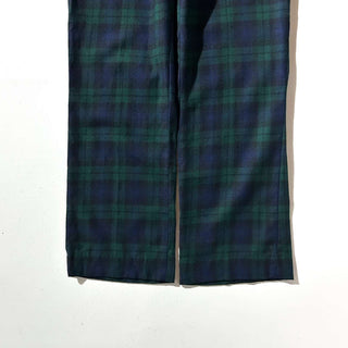 80's L.L.Bean ブラックウォッチ チェック ウール スラックス