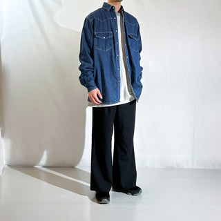 90's SUNBELT ウエスタン デニム L/Sシャツ