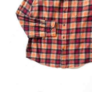 00's st.john's bay ボタンダウン オンブレ風  L/Sネルシャツ