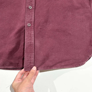 90's L.L.Bean シャモア L/Sシャツ(ワインレッド)