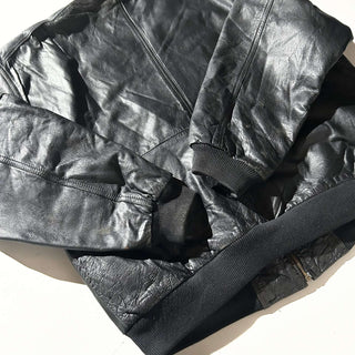 90's～00's TRUE BREED キルティング レザー ブルゾン ジャケット