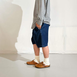 00's croft&barrow ２タック デニム スラックス ショーツ