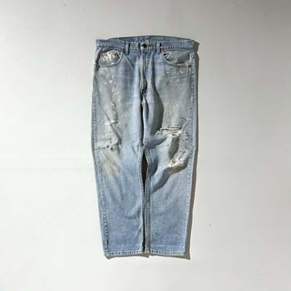 90's "made in USA" Levi's 505 ペンキ ボロ ダメージ デニム パンツ