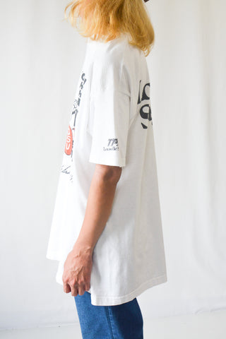 90's "made in USA" FLUIT OF THE LOOM 両面プリントTシャツ