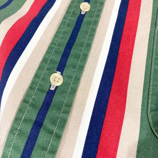 90's TOMMY HILFIGER マルチストライプ L/S シャツ