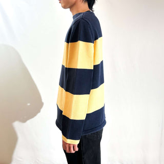 90's NINE ボートネック ボーダー ニット セーター