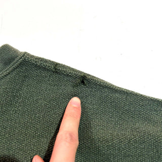 90's "made in USA" LANDS' END 鹿の子 無地 スウェット シャツ