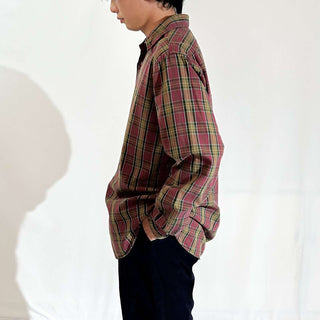 90's～ OLD RALPH LAUREN "CLASSIC FIT" チェック ボタンダウン L/Sシャツ