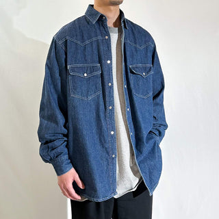 90's SUNBELT ウエスタン デニム L/Sシャツ