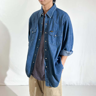 70's～80's "made in USA" LEE デニム ウエスタン L/Sシャツ