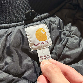 carhartt ブラック フェード 裏キルティング ダック クラシック ベスト(LARGE-REGULAR)