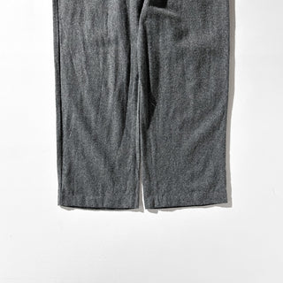 00's GAP チャコールグレー irregular イレギュラー品 アウトレット ワイド ウールフランネル パンツ