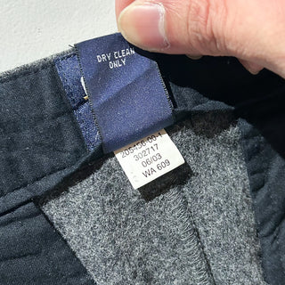 00's GAP チャコールグレー irregular イレギュラー品 アウトレット ワイド ウールフランネル パンツ