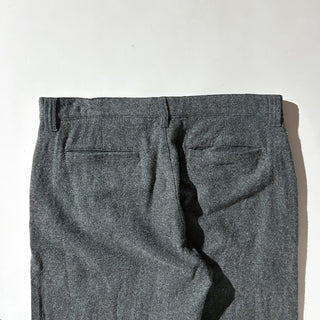 00's GAP チャコールグレー irregular イレギュラー品 アウトレット ワイド ウールフランネル パンツ