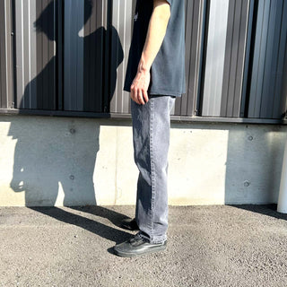 00's LEE ストレート "フェード グレー" ブラック デニム パンツ