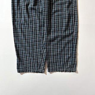 00's NAUTICA ドローコード ワイド チェック パジャマ パンツ