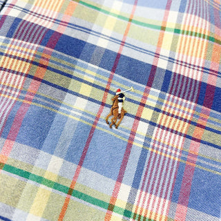 00's RALPH LAUREN オックスフォード チェック ボタンダウン L/Sシャツ