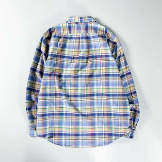 00's RALPH LAUREN オックスフォード チェック ボタンダウン L/Sシャツ