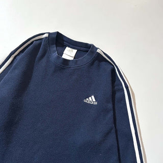 00's adidas スリーストライプス サーマル カットソー