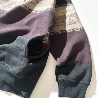 00's ネイティブパターン ハーフジップ スウェット