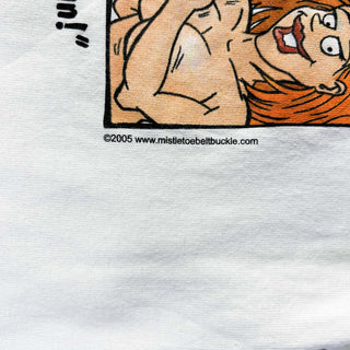 00's anvil "Never underestimate the Power of a Woman!" MISTLETOE エロ 両面プリント Tシャツ