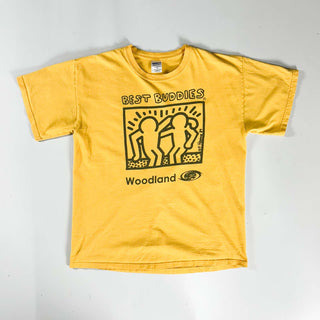 00's GILDAN "BEST BUDDIES" Keith Haring アート プリント Tシャツ