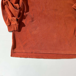 90's CHAUS オレンジ ベロア オーバーサイズ カットソー