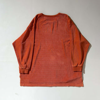 90's CHAUS オレンジ ベロア オーバーサイズ カットソー