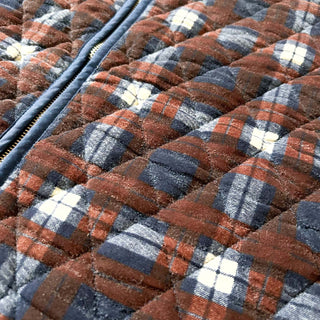 90's J.Crew チェック キルティング ベスト