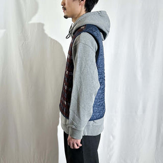 90's J.Crew チェック キルティング ベスト