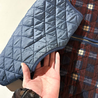 90's J.Crew チェック キルティング ベスト