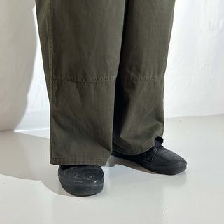 90's～00's express cargo X-pant オリーブ ドローコード チノ ワイド パンツ