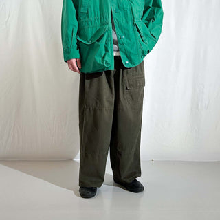 90's～00's express cargo X-pant オリーブ ドローコード チノ ワイド パンツ