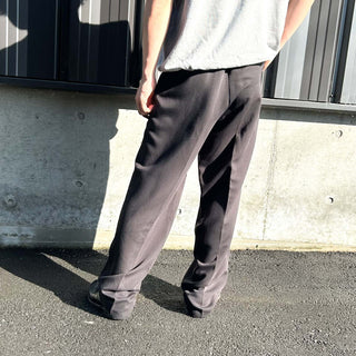 90's～ City Streets ブラック 3タック ワイド スラックス