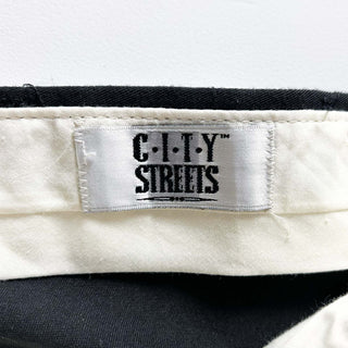 90's～ City Streets ブラック 3タック ワイド スラックス
