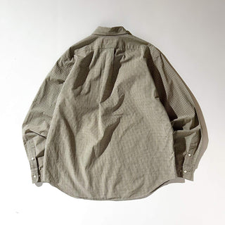 90's～ OLD Ralph Lauren "CLASSIC FIT" マルチチェック ブロードクロス ボタンダウン L/Sシャツ