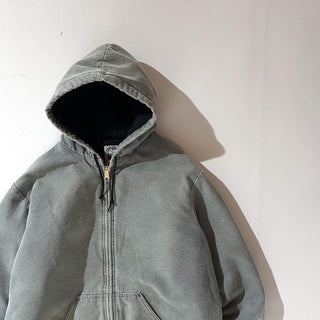 90's "made in USA" KEYSTONE CASUALS BY KEY 裏キルティング フーデッド アクティブタイプ ジャケット