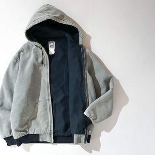 90's "made in USA" KEYSTONE CASUALS BY KEY 裏キルティング フーデッド アクティブタイプ ジャケット