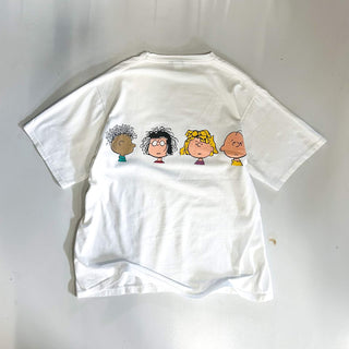 90's "made in USA" changes "BAD HAIR DAY !" peanuts キャラクター 両面プリント Tシャツ