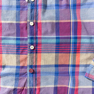 MOSSIMO フーデッド マドラスチェック L/Sシャツ