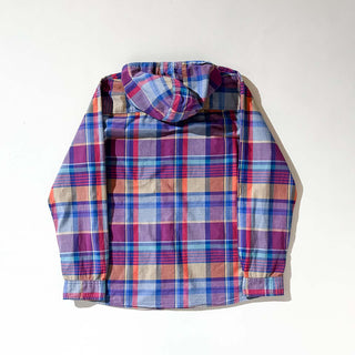 MOSSIMO フーデッド マドラスチェック L/Sシャツ