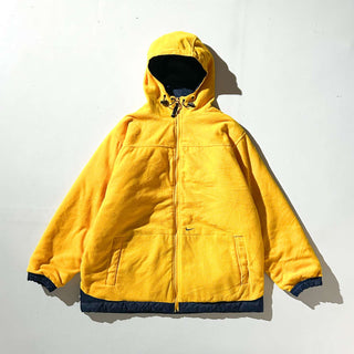 00's NIKE ナイロン×フリース フーデッド リバーシブル ライン シェル ジャケット