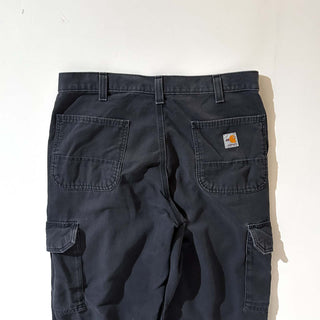Carhartt ブラック ライトダック カーゴ パンツ