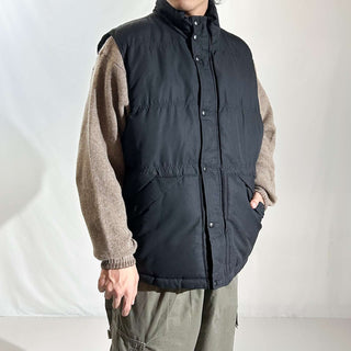 St. John's Bay ブラック スナップ 中綿 ベスト