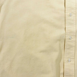 90's～ OLD RALPH LAUREN クリームイエロー ボタンダウン L/Sシャツ