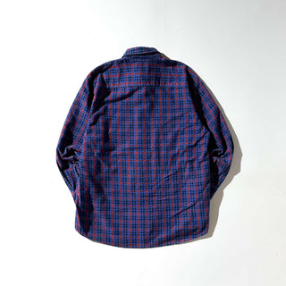 00's PURITAN レギュラーカラー チェック プリント ネル L/Sシャツ