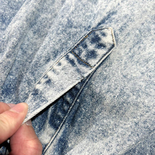 80's "made in USA" Carhartt ケミカルウォッシュ デニム L/Sシャツ